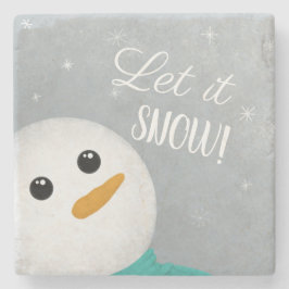 Porta-copo De Pedra Deixe-o nevar