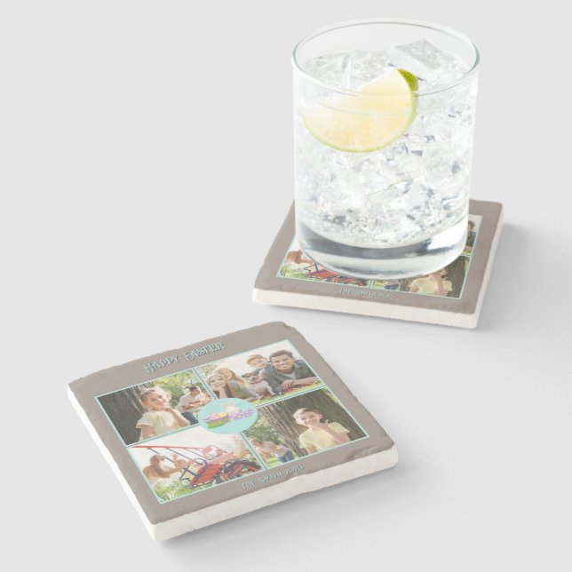 Porta-copo De Pedra Desejos do felz pascoa (Lateral)