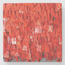 Porta-copo De Pedra Desejos Vermelhos