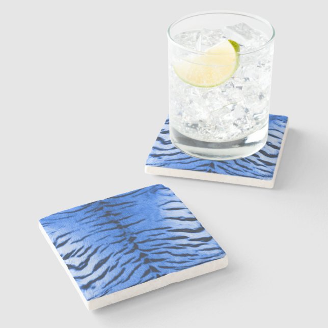 Porta-copo De Pedra Desert Blue Tiger Skyx Impressão (Lateral)