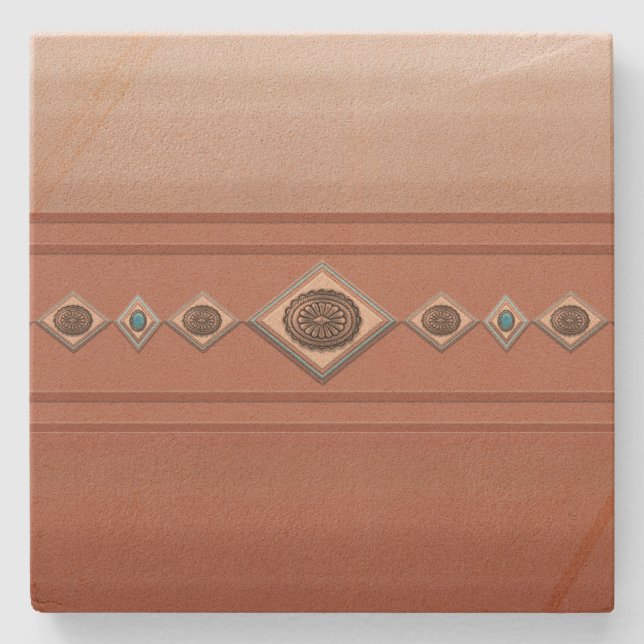 Porta-copo De Pedra Desfiladeiro Sandstone Sudoeste (Frente)