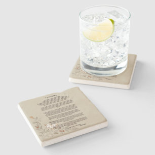 Porta-copo De Pedra Desiderata por Max Ehrmann