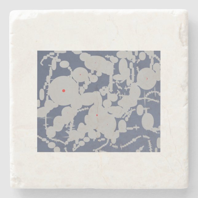 Porta-copo De Pedra design abstrato yaei 67273 (Frente)