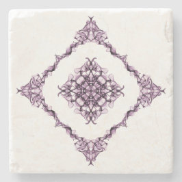 Porta-copo De Pedra Design de Diamante Fratural Roxo Inspirado