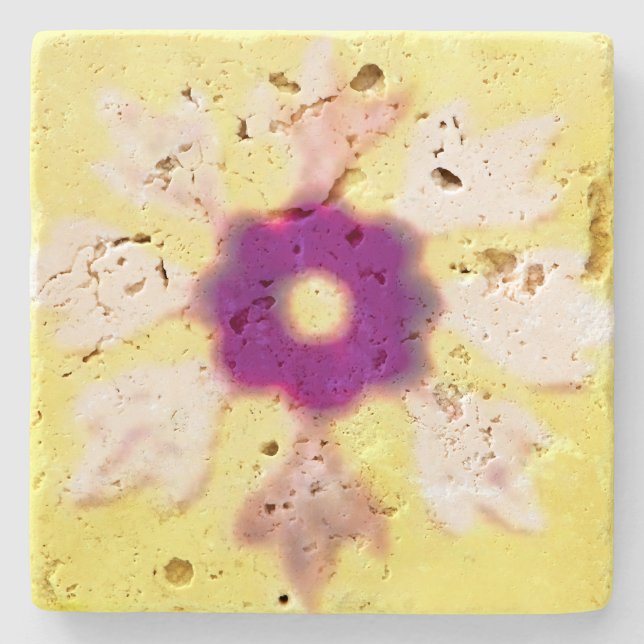 PORTA-COPO DE PEDRA DESIGN DE ESTILO DO AZULEJO DE BEBIDA (Frente)