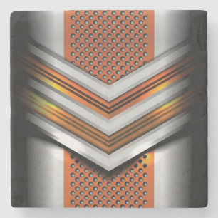 Porta-copo De Pedra Design de metal legal 3D