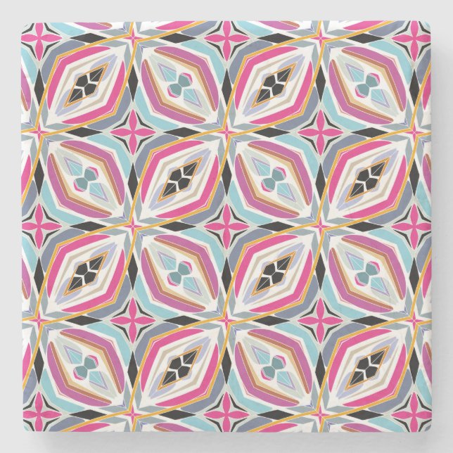 Porta-copo De Pedra Design de padrão único (Frente)