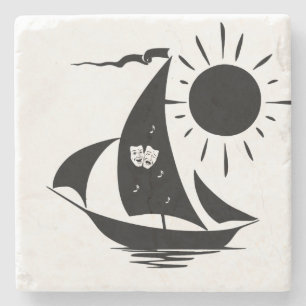 Porta-copo De Pedra Design de vela de Teatro Whimsical Único