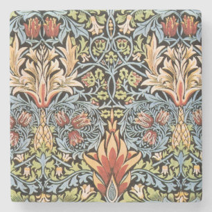 Porta-copo De Pedra Design William Morris Snakeshead