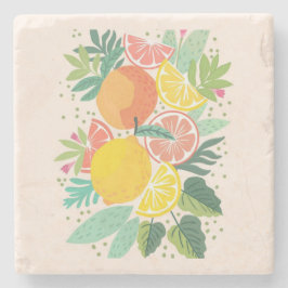 Porta-copo De Pedra Designs de limão