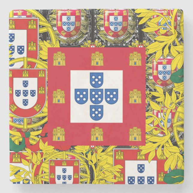 Porta-copo De Pedra Designs portuguesas (Frente)