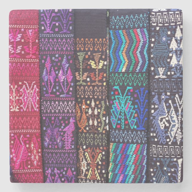 Porta-copo De Pedra Designs têxteis da Guatemala (Frente)