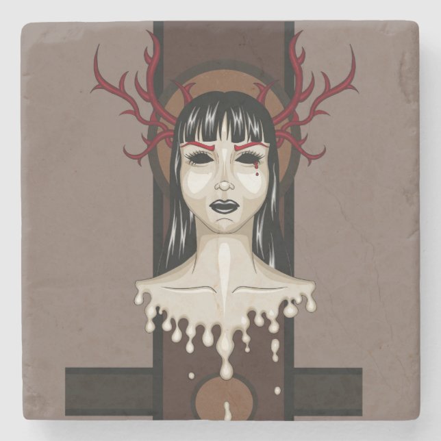 Porta-copo De Pedra Dessous de verre en pierre (Frente)