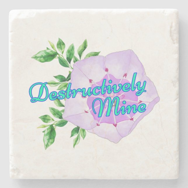 Porta-copo De Pedra Destructively Mine (Frente)