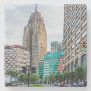 Porta-copo De Pedra Detroit do centro