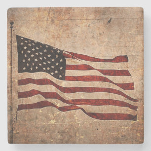 Porta-copo De Pedra Dia da Independência de Bandeira Americana Patriót