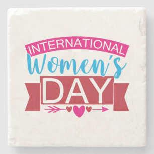 Porta-copo De Pedra Dia Internacional das Mulheres