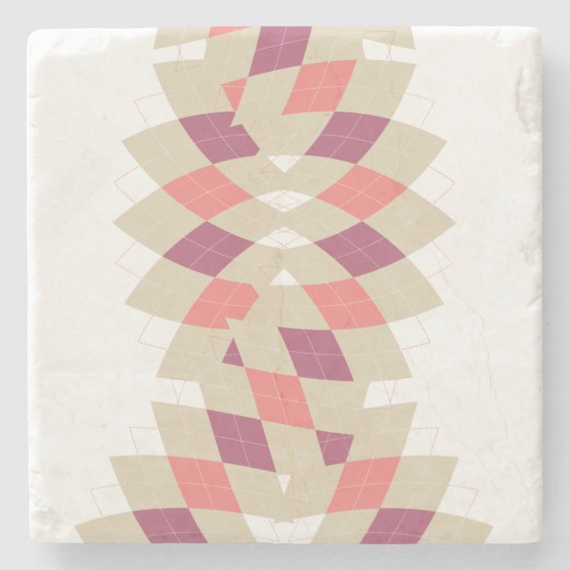 Porta-copo De Pedra Diamond Swirl (Frente)