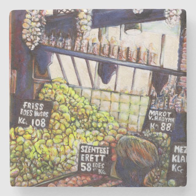 Porta-copo De Pedra Dimensões da curiosidade (Frente)