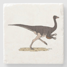 Porta-copo De Pedra Dinossauro Cretáceo Ornithomimus