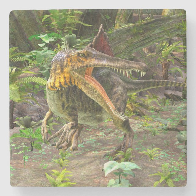Porta-copo De Pedra Dinossauro Spinosaurus (Frente)