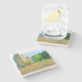 Porta-copo De Pedra Dirigindo Pela Avenida Lincoln