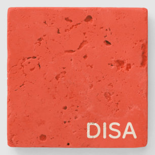 Porta-copo De Pedra Disa Red Color name