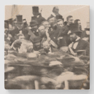Porta-copo De Pedra Discurso de Abe Lincoln em Gettysburg: Fim da Guer