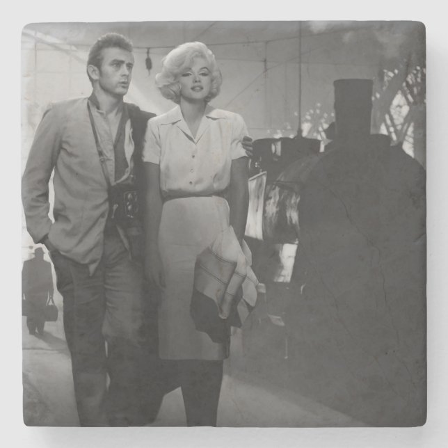 Porta-copo De Pedra Dizendo o adeus (Frente)