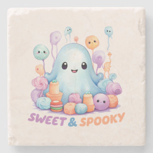 Porta-copo De Pedra Doce e Spooky