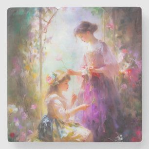 Porta-copo De Pedra Dois Amigos