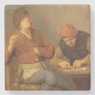 Porta-copo De Pedra Dois fumadores em um interior, 1643