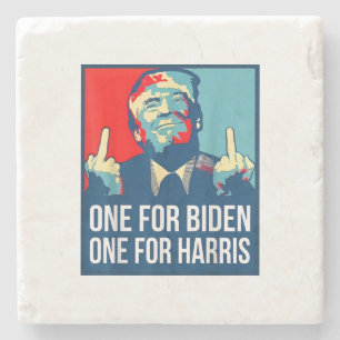 Porta-copo De Pedra Donald Trump Dedo Médio Biden Harris América Re