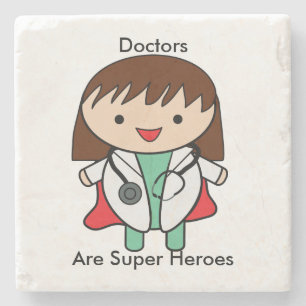 Porta-copo De Pedra Doutor Super Hero Kawaii Personalizar Mulher