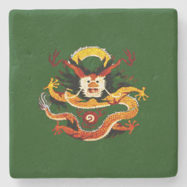 Porta-copo De Pedra Dragão Celestial