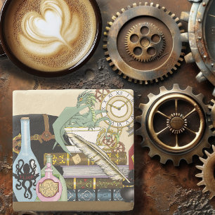 Porta-copo De Pedra Dragão Steampunk