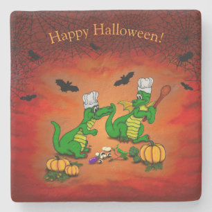 Porta-copo De Pedra Dragões - Feliz Halloween! Hoje eu cozinho