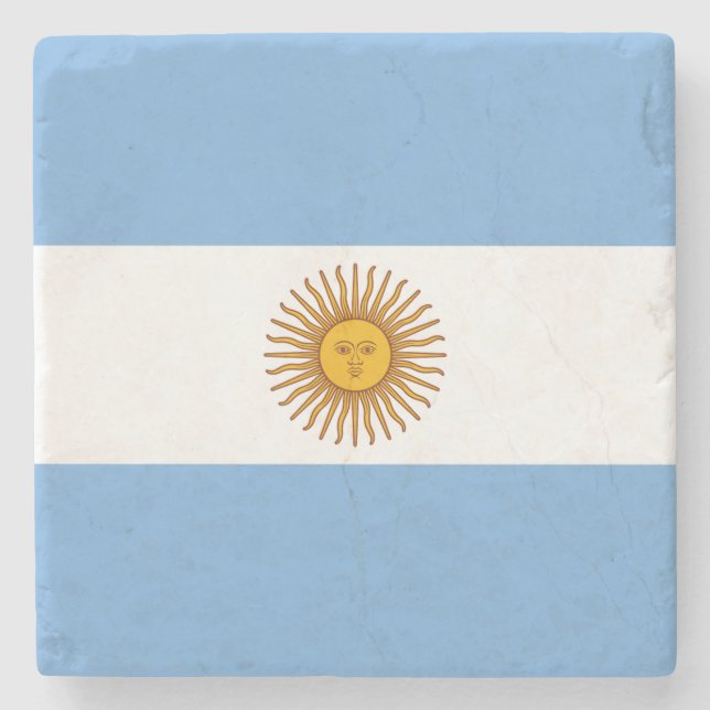 Porta-copo De Pedra Drapeau Argentine (Frente)