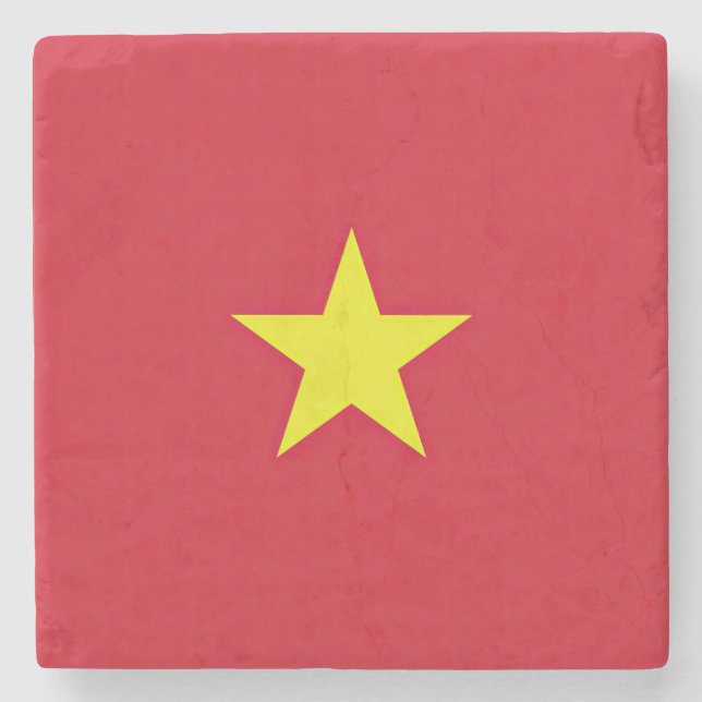 Porta-copo De Pedra Drapeau Vietnam (Frente)