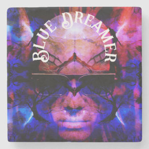 Porta-copo De Pedra Dreamer Azul