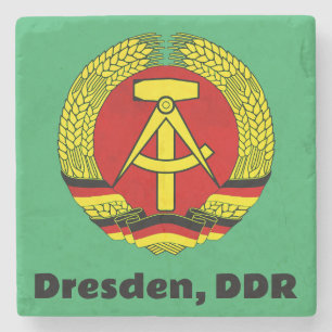 Porta-copo De Pedra Dresden, DDR, Dresden, Alemanha - GDR da Alemanha 