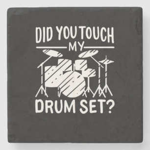 Porta-copo De Pedra Drummer - Meu Conjunto de Tambores