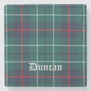 Porta-copo De Pedra Duncan, Duncan Scottish Tartan, Duncan Clan, Dunca