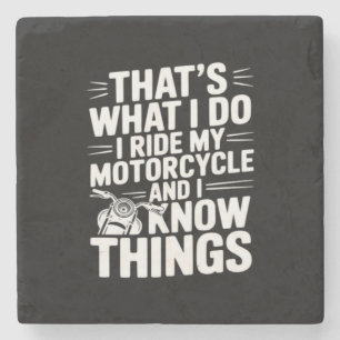 Porta-copo De Pedra É o que eu faço, eu ando de motocicleta e eu sei T
