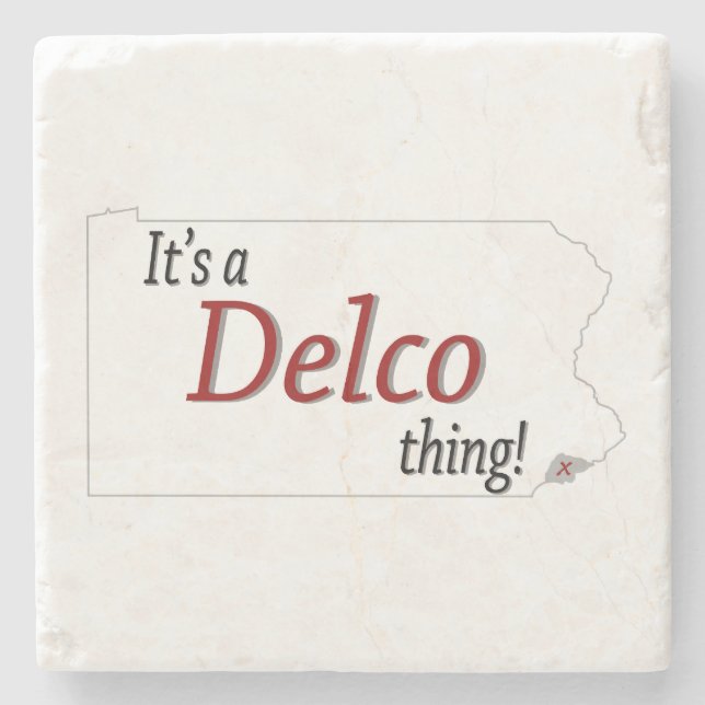 Porta-copo De Pedra É uma coisa Delco (R) (Frente)