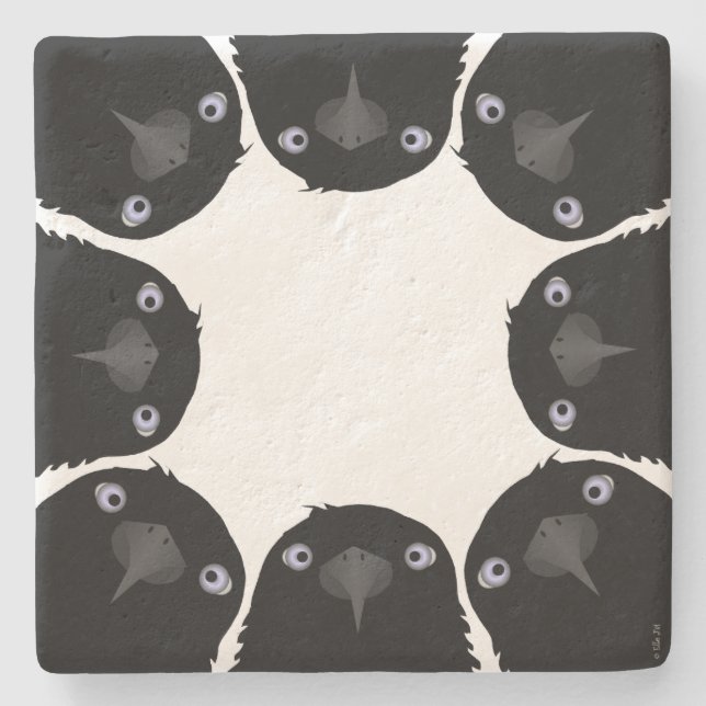 Porta-copo De Pedra Eating Crow Stone Coaster (Frente)