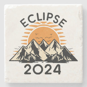Porta-copo De Pedra Eclipse Solar Total 2024