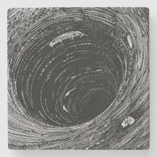 Porta-copo De Pedra Edgar Allan Poe desce para o Maelstrom