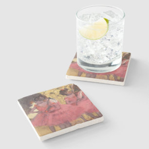 Porta-copo De Pedra Edgar Degas A Porta copos Rosa Dos Dançarinos