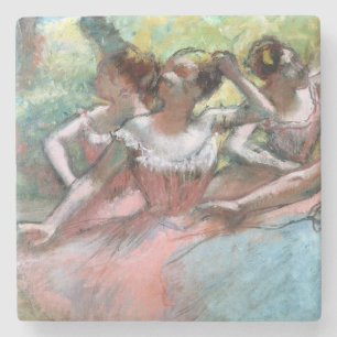 Porta-copo De Pedra Edgar Degas quatro bailarinas no palco